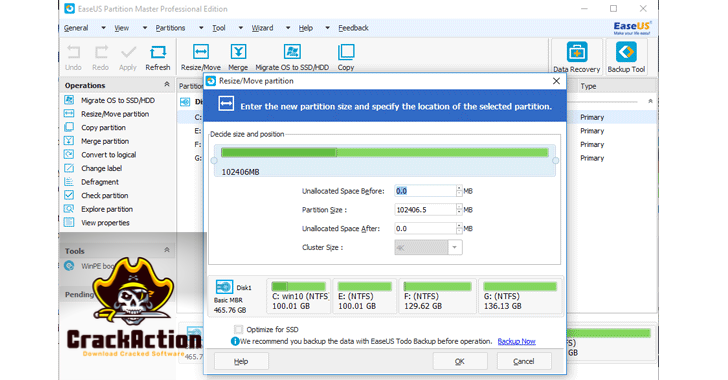 EASEUS Partition Master Crack Full Version